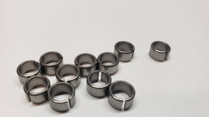 Unengraved Split Stainless Steel Leg Bands