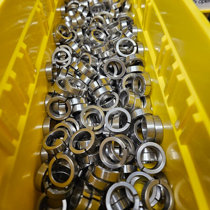 Unengraved Split Stainless Steel Leg Bands