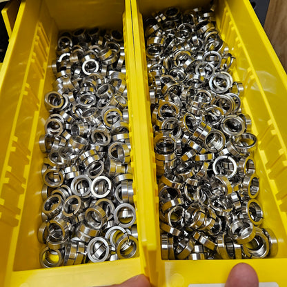 Unengraved Split Stainless Steel Leg Bands