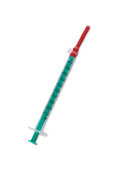 Handfeeding Syringes With Short Red Soft Tubes